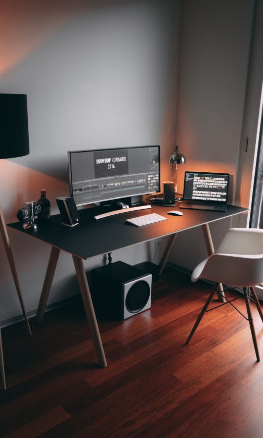 elegant desk setup img opt